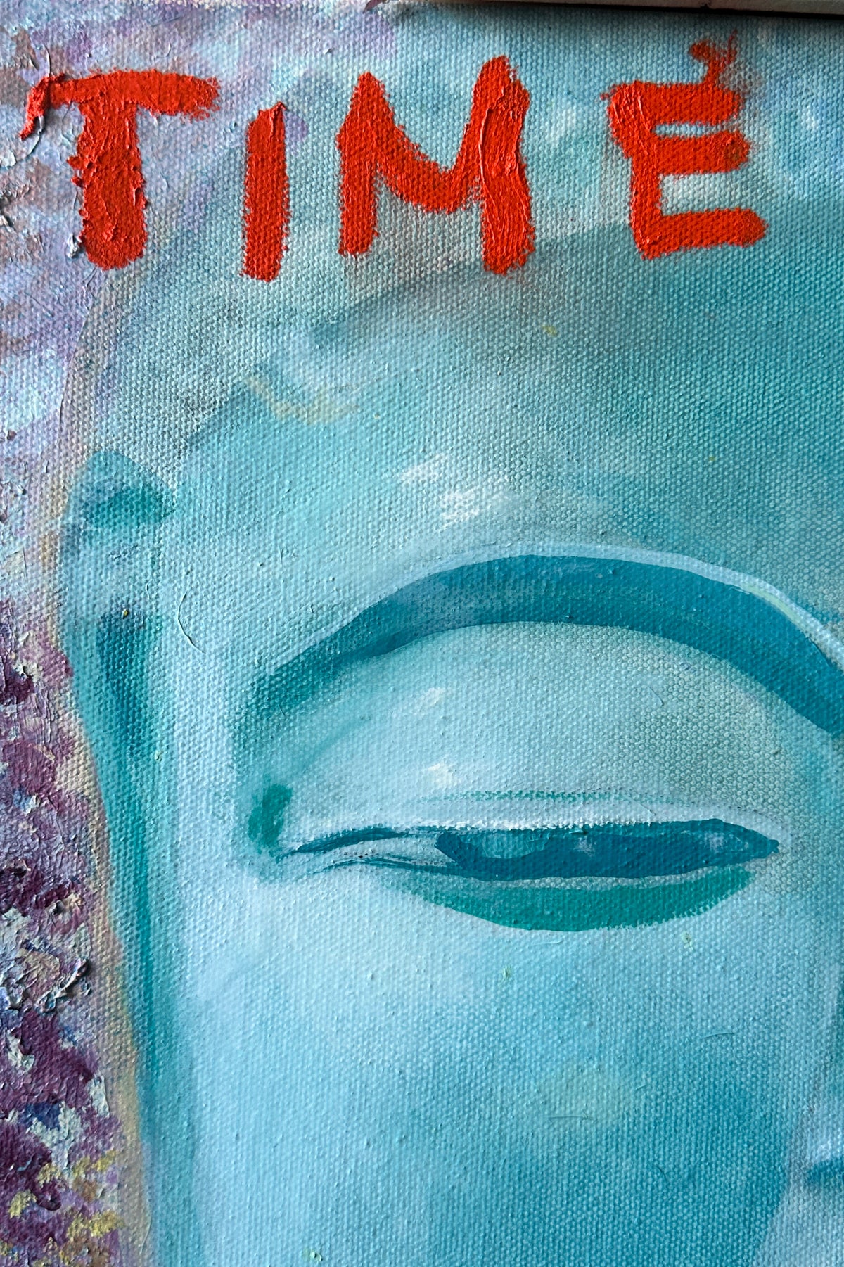 Duality Vol 2 – Abstract Portrait Oil Painting with Text Message on Canvas