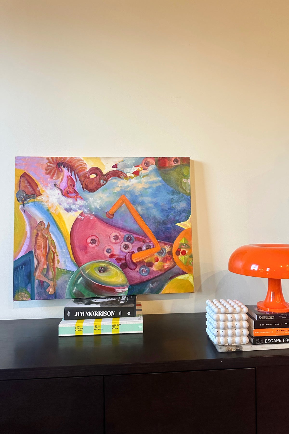 Glitch in Matrix – Abstract Surreal Oil Painting on Canvas