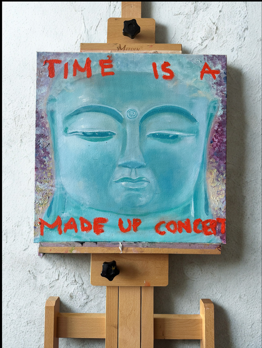 Duality Vol 2 – Abstract Portrait Oil Painting with Text Message on Canvas